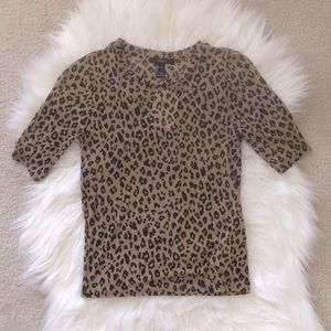 Cheetah Print Crop Top